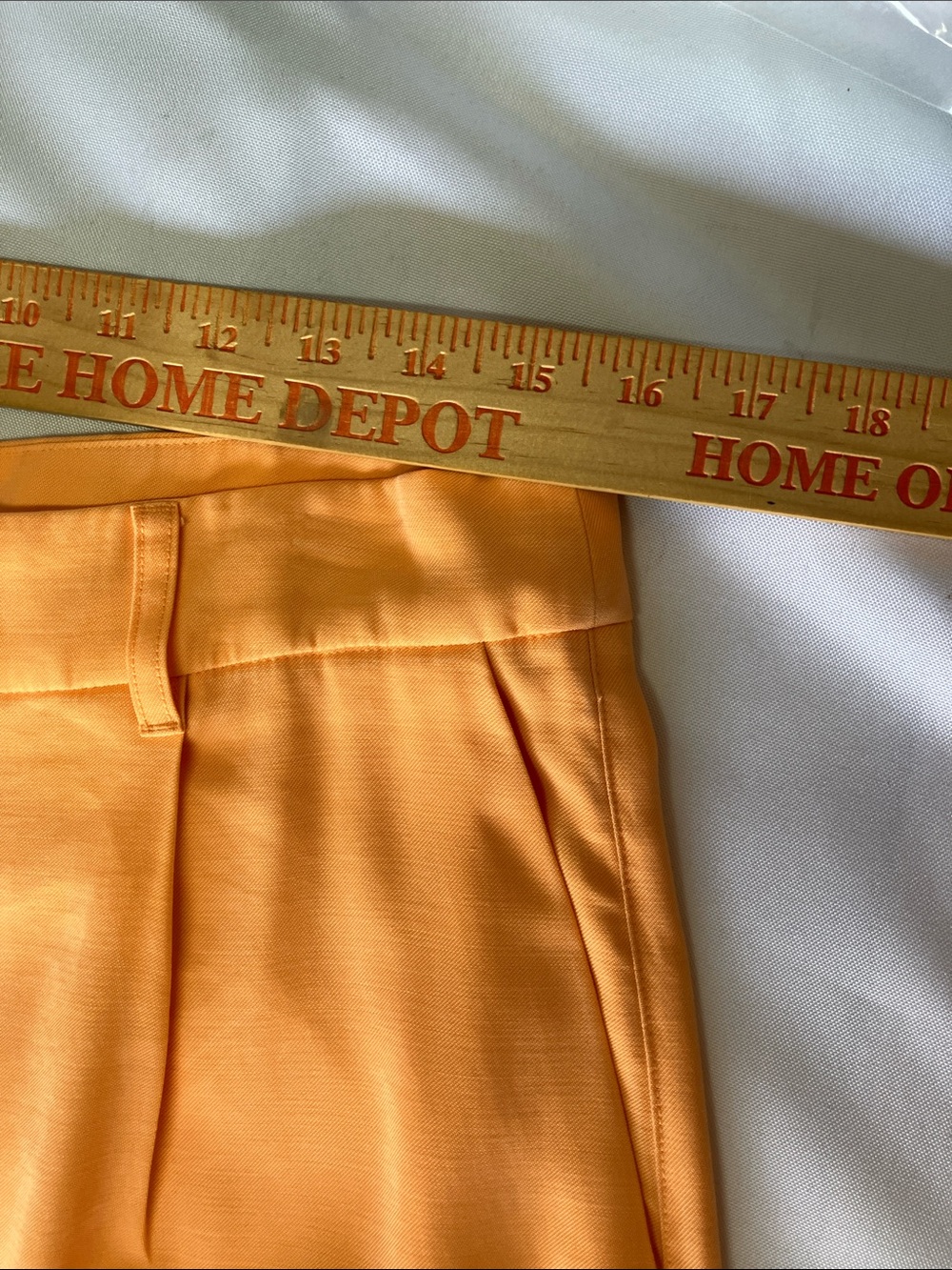 DKNY Wide Leg Cargo Pants in Bright Orange - Picture 7 of 13